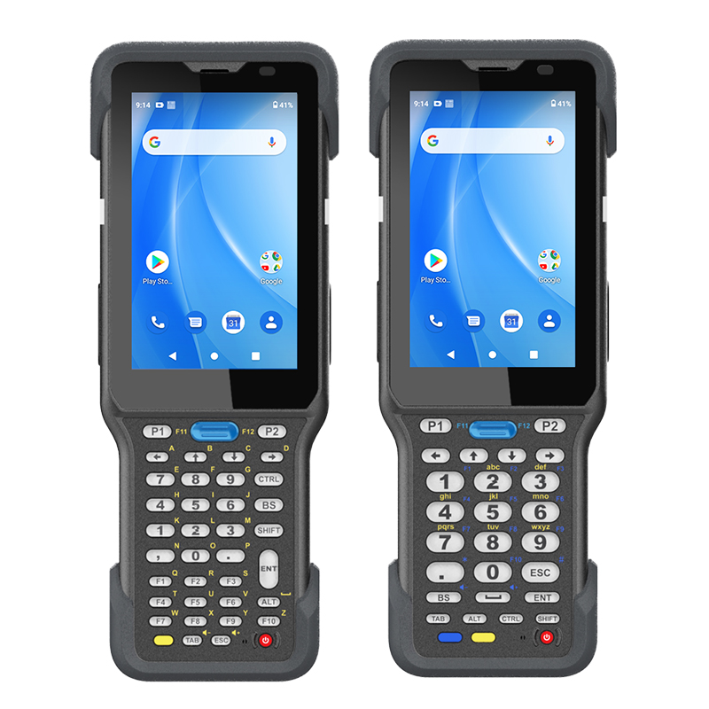 Coletor de dados portátil com 38/29 teclas Android 10 com suporte inferior HT730