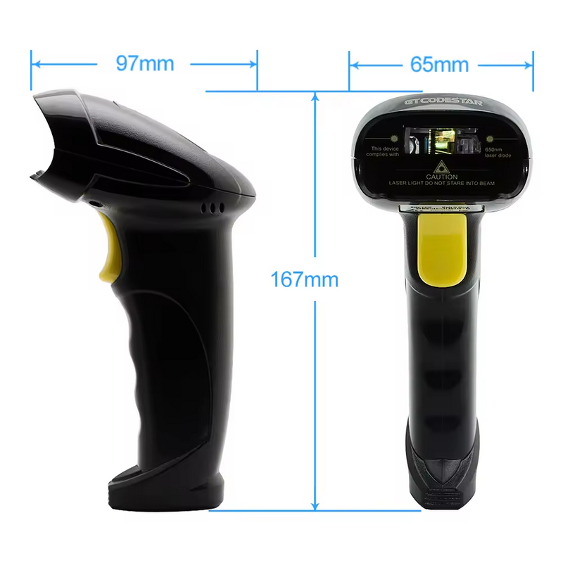 Laser CCD CMO Scan Wired Bar Code Scanners Leitor Corded Handheld 1D 2D QR Barcode Scanner Fornecedores X-9100